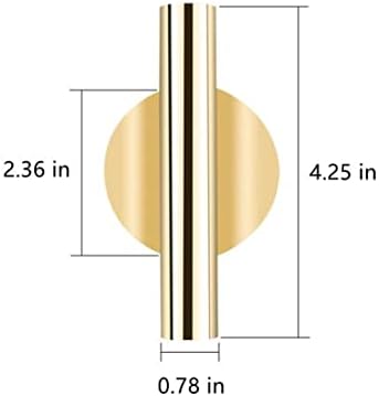 Gold Wall Decor Plant Vase Metal Tube Holder