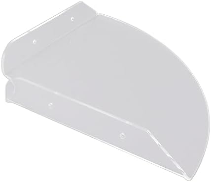 TOPINCN Corner Wall Shelf with Cable Raceway