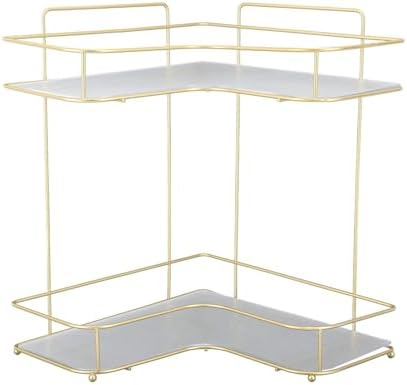 Corner Bathroom Organizer with Acrylic and Iron Construction