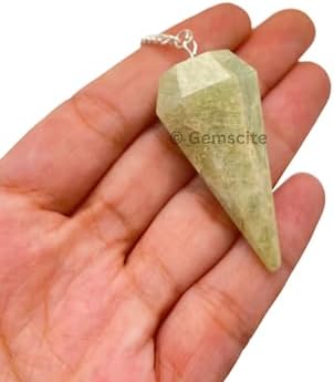 Natural Gemstone Crystal Faceted Pendulum