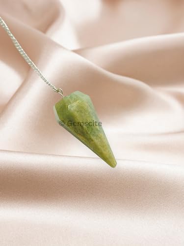 Natural Gemstone Crystal Faceted Pendulum