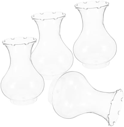 4pcs Clear Plastic Hydroponic Vases for Hyacinth Propagation
