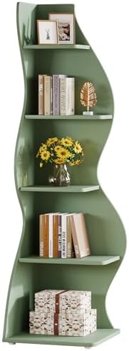 Tribesigns Wavy Corner Shelf Set of 2