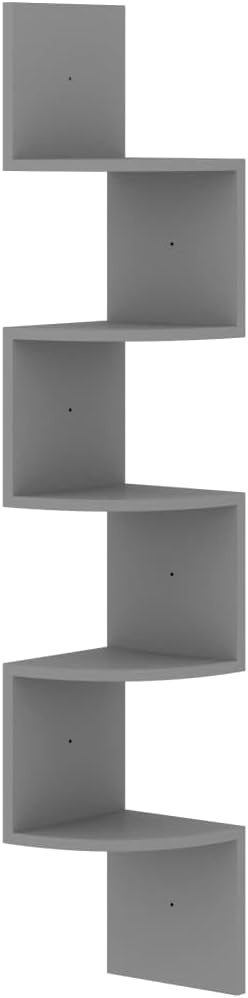 Floating Wall Corner Shelf - Gray Design
