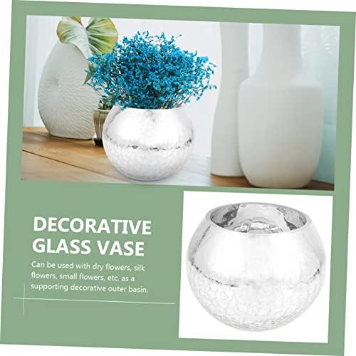 Wakauto European Style Silver Flower Vase for Centerpieces