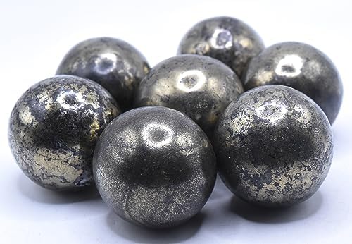 Golden Chalcopyrite Sphere with Iron Pyrite Inclusions 42mm