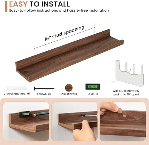 Dreamland Floating Shelf Set of 2 24 Inch for Wall