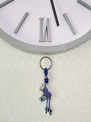 LUCKBOOSTIUM Evil Eye Elephant Keychain