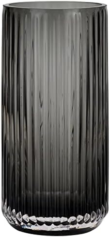 Vintage Striped Glass Flower Vase 95 Inch