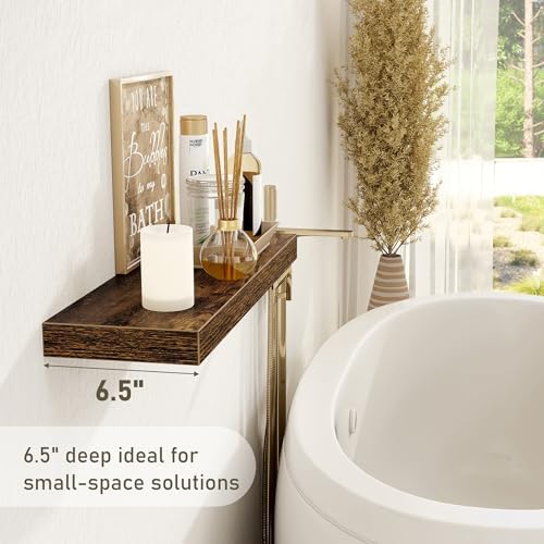 Fun Memories Rustic Floating Shelves Set of 3 30 Inch
