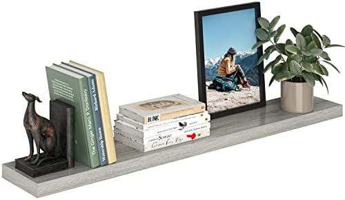 Ballucci Floating Shelf 48 Inch Wood Rustic Gray