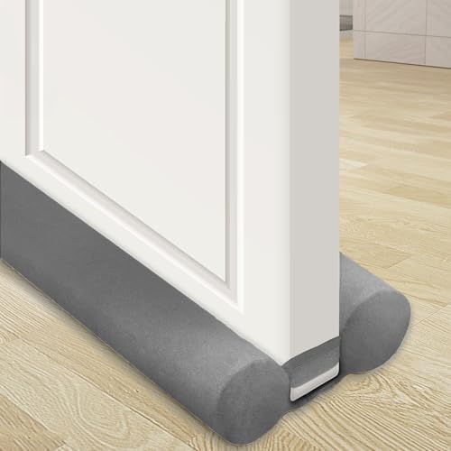 JUJIBL Under Door Draft Stopper 39 Inch Grey
