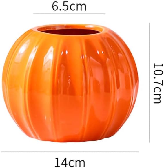 WAIT FLY Creative Pumpkin Ceramic Vase for Flowers