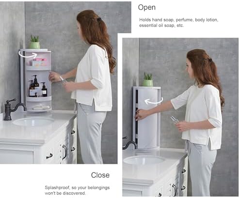 Yosoo Health Gear 2 Tier Bathroom Corner Shelf