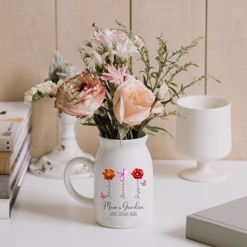 Ceramic Flower Vase Moms Garden Meaningful Gift