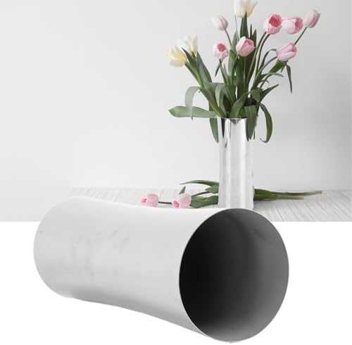 304 Stainless Steel Tall Vase with Unique Waist Shape