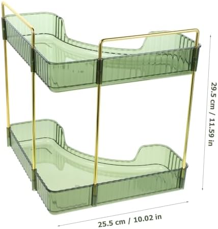 MAGICLULU Transparent Corner Shelf Dual Layer Bathroom Organizer