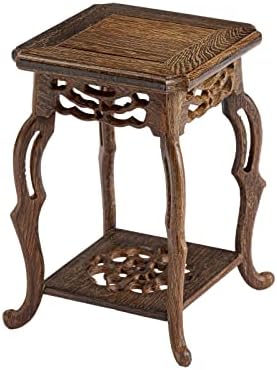 THY COLLECTIBLES Rosewood Oriental Vase Stand for Plants and Small Vases