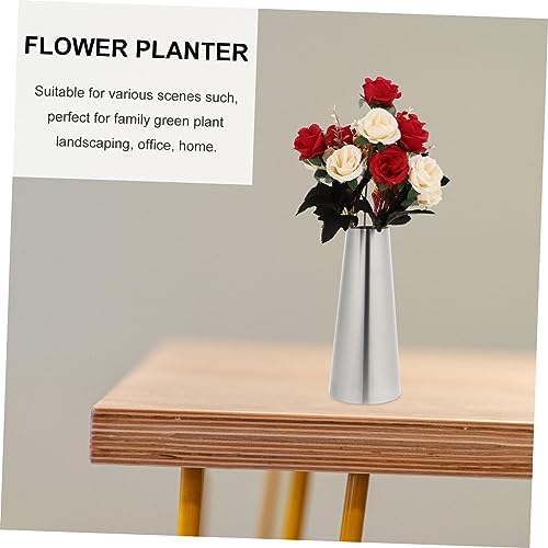 Stainless Steel Modern Dried Flower Vase for Home Decor