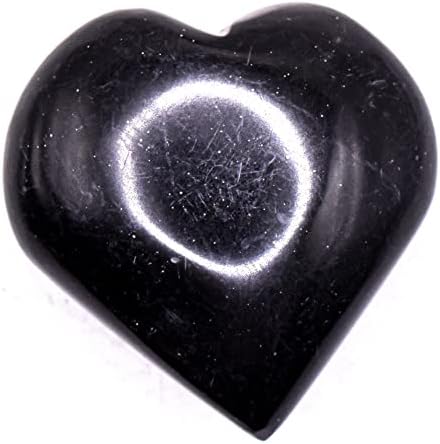 Black Onyx Heart Gemstone Crystal Mineral Specimen
