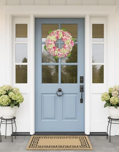 20 Inch Artificial Hydrangea Door Wreath