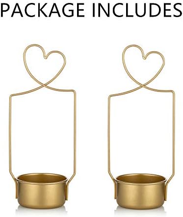 2 Pcs Gold Metal Flower Basket for Wedding Decorations