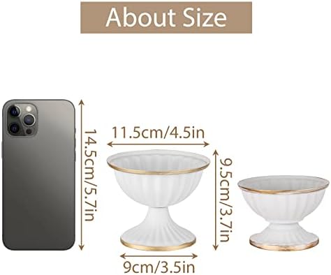 Sziqiqi Mini White Flower Vase for Centerpieces Decor