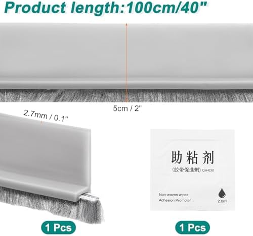UxCeLL Door Sweep 2 x 40 Weather Stripping