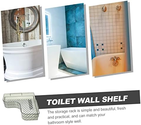 Bathroom Wall Rack with Drainage Green Corner Shelf