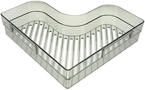GLEAVI Green Wall-Mounted Bathroom Corner Shelf Storage Rack