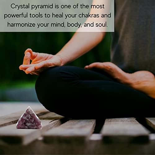 Lepidolite Pyramid 1 Inch Crystal for Energy Healing