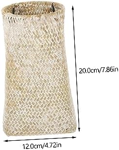 Garneck Vintage Style Seagrass Woven Flower Vase