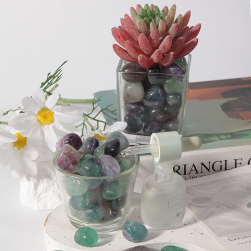 SUNYIK Tumbled Polished Stones Natural Rock Crystal for Tumbling and Feng Shui