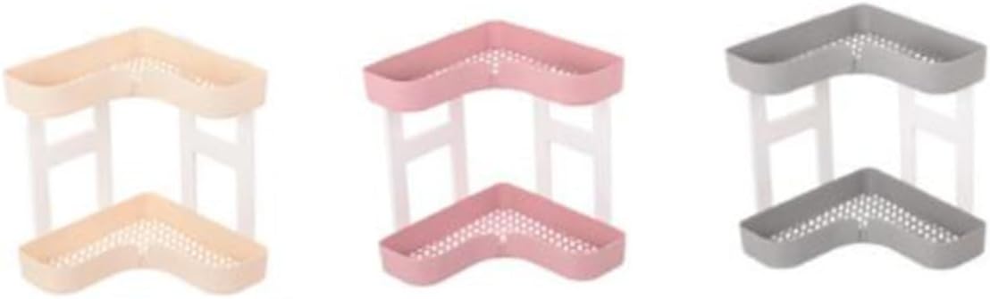 GLEAVI Corner Shelf Organizer 2-Tier Bathroom Storage Rack