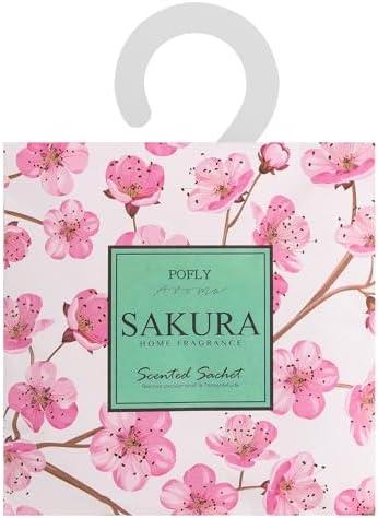 12 Pack Sakura Scented Air Freshener Sachets for Drawer and Closet