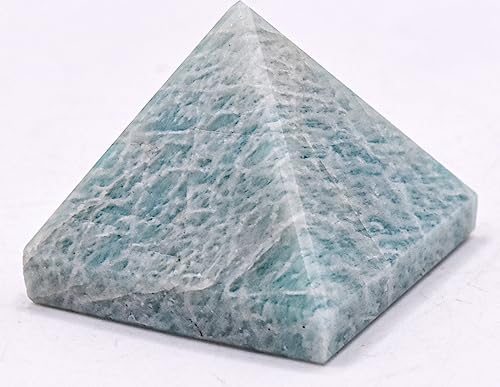 34mm Amazonite Pyramid 190ct Natural Gemstone Decor