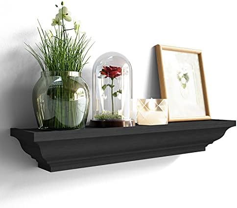 SRIWATANA Black Floating Shelves Set of 4