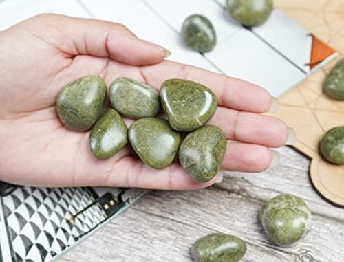 Vessonite Tumbled Stones - 13 Piece Set for Healing Decor
