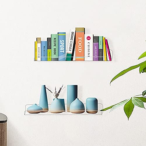 ddLUCK Acrylic Floating Shelf 2 Pack 15 Inch