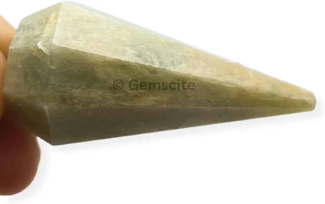 Natural Gemstone Crystal Faceted Pendulum