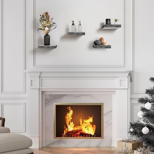 Sorbus 4 Square Floating Shelves for Wall Decor