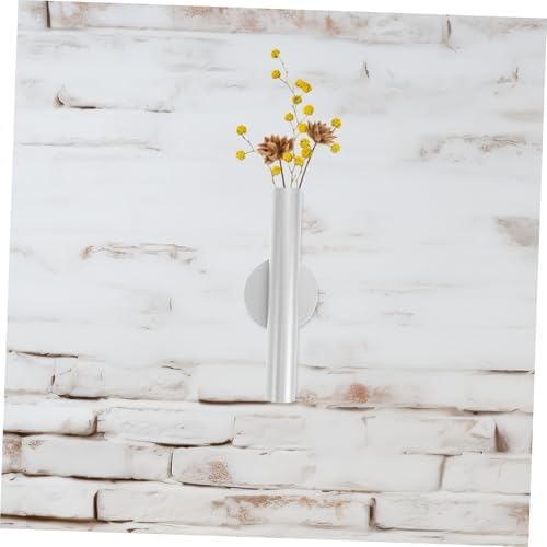 Zerodeko Wall-Mounted Metal Flower Vase Holder No Drilling Required