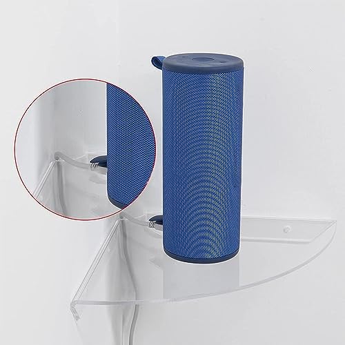 TOPINCN Corner Wall Shelf with Cable Raceway