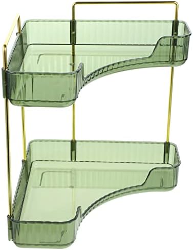 Happyyami Triangle Corner Shelf Storage Organizer Space-Saver