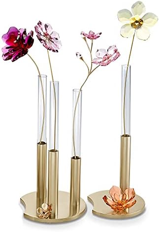 Swarovski Garden Tales Decorative Vase with Gold Tone Base