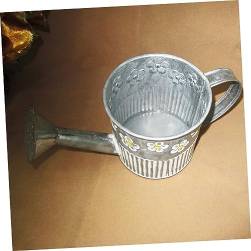 LIFKOME Rustic Tin Watering Can Flower Vase Decor