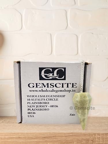 Natural Gemstone Crystal Faceted Pendulum