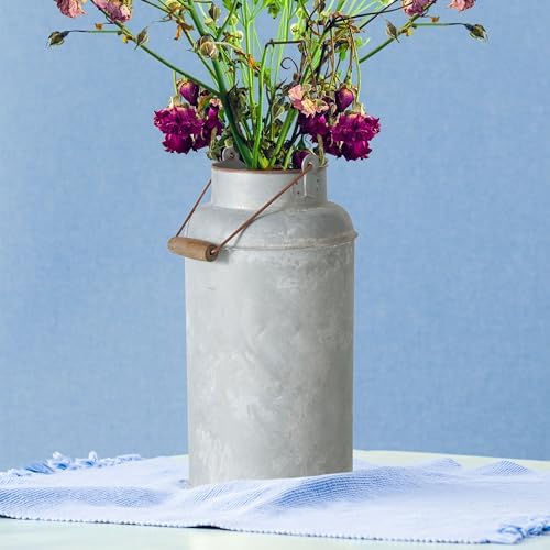 Farmers Market Creamery Outdoor Vase Grey 1725 Inches