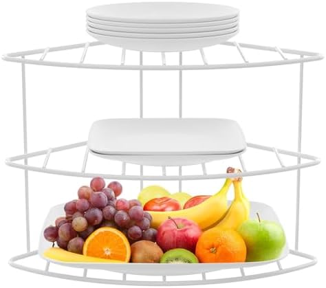 3-Tier Corner Shelf Organizer for Kitchen Storage