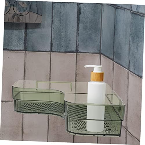 Cabilock Green Bathroom Corner Shelf Wall-Mounted Storage Rack